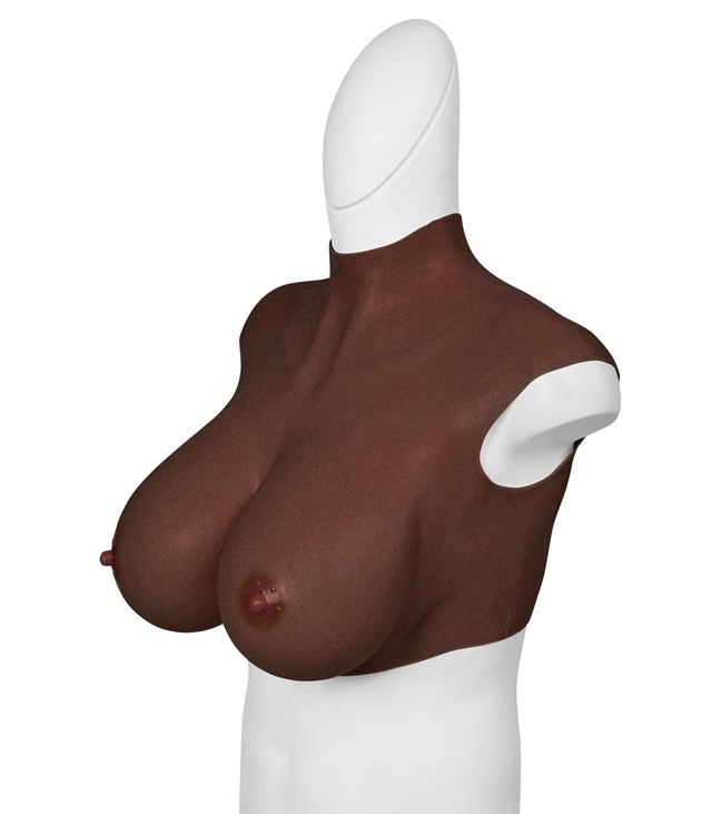 Ultra Realistic Breast Form Black Size XL