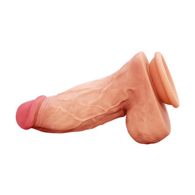 Ultra-Realistic Silicone Dildo With Balls 21.5 cm