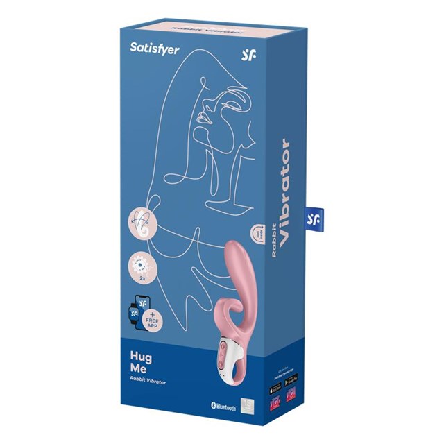 SATISFYER Hug Me Connect Rabbit vibrator - Pink