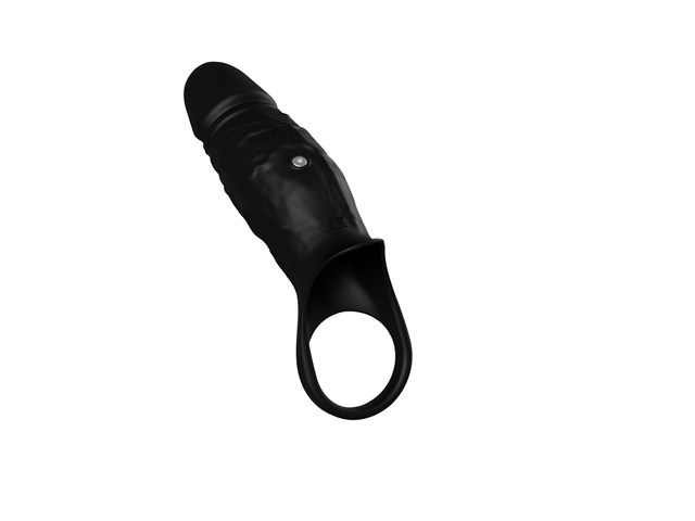Vibrating Cock Sleeve Black