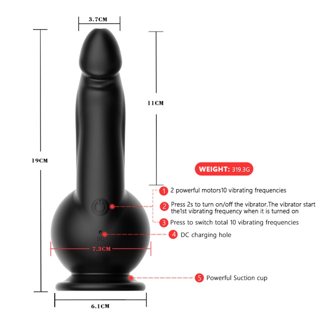 Vibrating G-Spot Lover Black