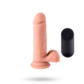 Vibrating Realistic Dildo With Remote 16,5 Cm