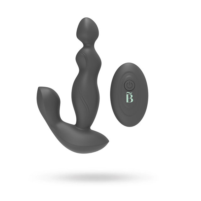 VIBRERENDE P-PLUG 2 MED FJERNBETJENING