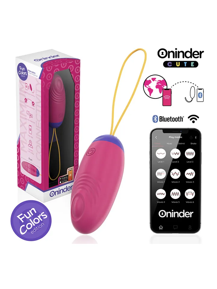 Vibro-Wave Tapping Silicone Egg With App