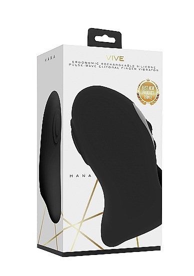 Hana - Pulse Wave Finger Vibrator - Sort