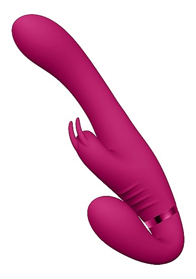 Suki - Vibrating Strapless Strap-on Rabbit - Pink