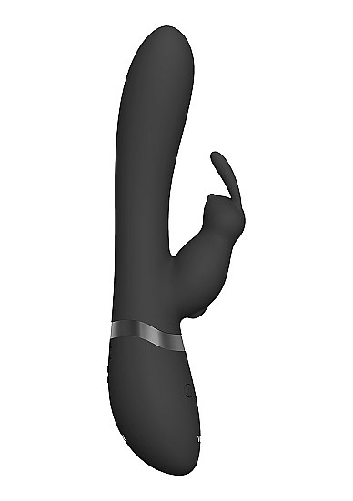 Taka - Inflatable & Vibrating Rabbit - Black