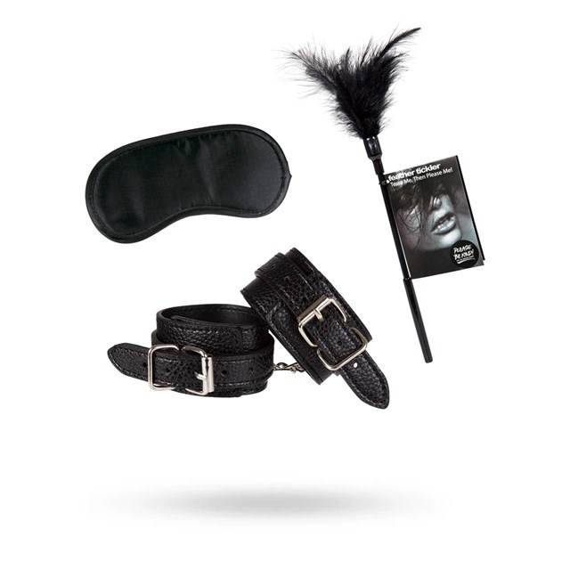 Fifty Shades Kit With Eyemask, Hand Cuffs & Feather Tickler