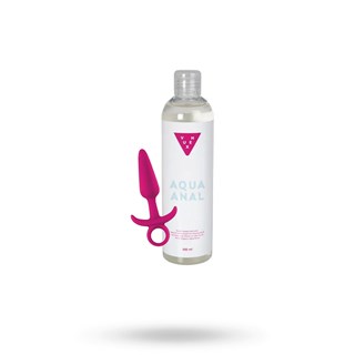 Kit Med Inya Prince Small - Pink Buttplug & Vuxen Aqua Anal Glidecreme 300 Ml