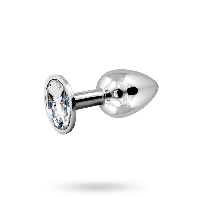Metal Plug Small - Silver/Clear