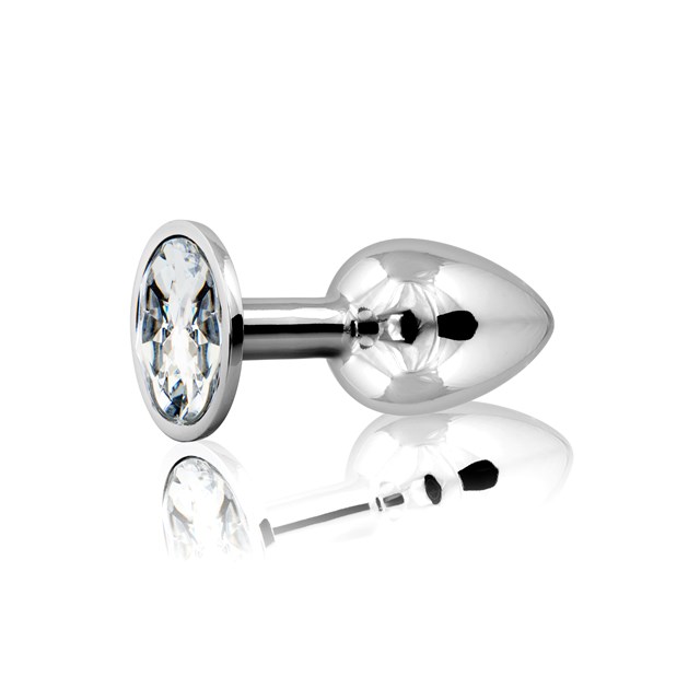 Metal Plug Small - Silver/Clear