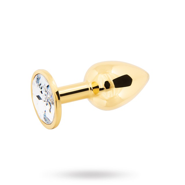 Metal Plug Small - Gold/Clear