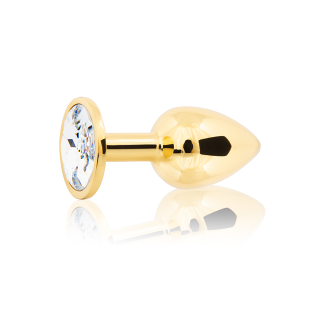 Metal Plug Small - Gold/Clear