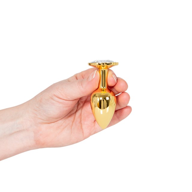 Metal Plug Small - Gold/Clear