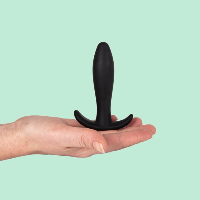 3-PAK BUTTPLUGS I SILIKONE MED VUXEN AQUA ANAL GLIDECREME 150 ML