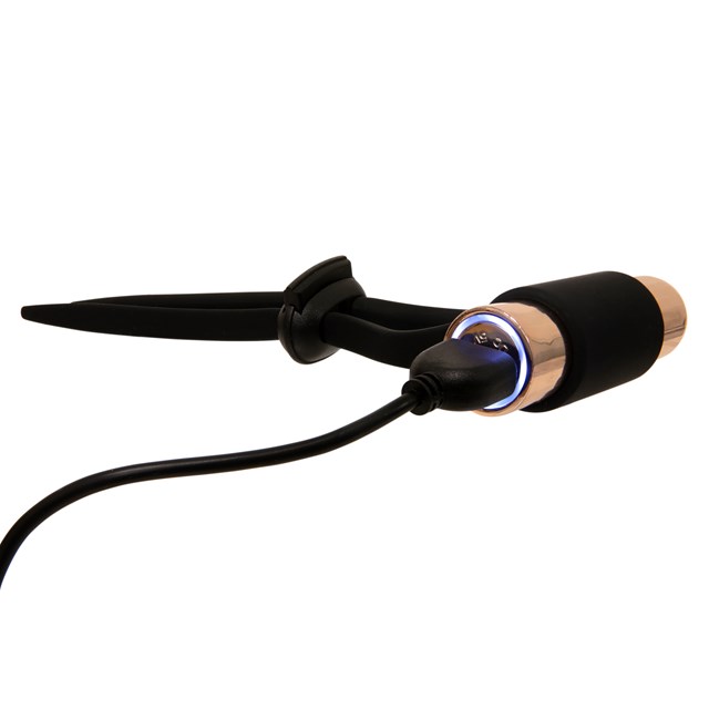 Silicone Vibrating Lasso C-Ring with Rechargeable Gold Bullet