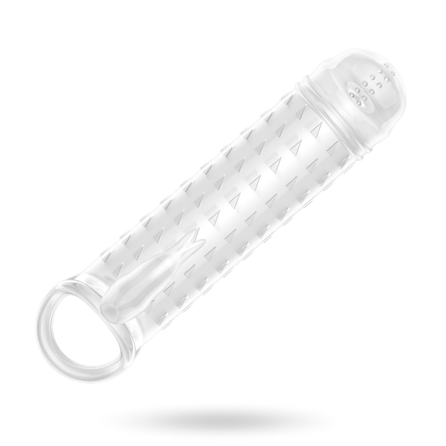 Penis Sleeve med Rabbit og stimulerende struktur