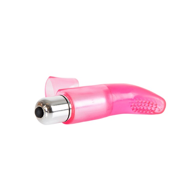 Jelly Fingervibrator med 10-speed Bullet