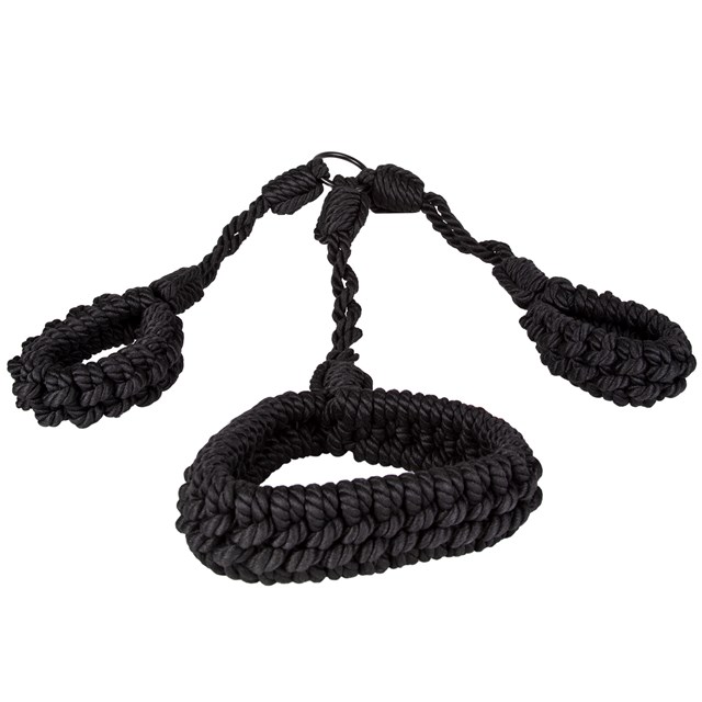 HÅNDFLETTET SHIBARI TAU - HALSBÅND & HÅNDJERN