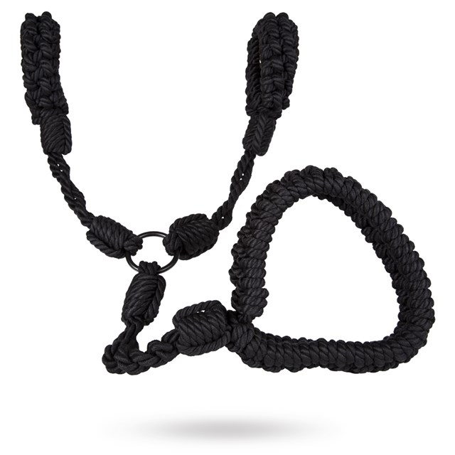 HÅNDFLETTET SHIBARI TAU - HALSBÅND & HÅNDJERN