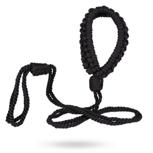 HÅNDFLETTET SHIBARI TAU - HALSBÅND & KOBBEL