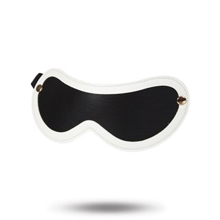 Glow-in-the-dark Blindfold - Hvid/sort