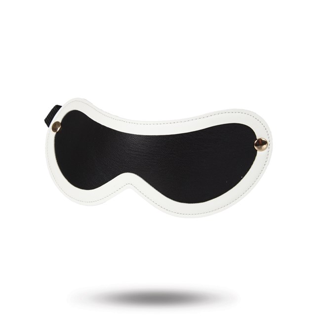 Glow-in-the-Dark blindfold - Hvid/Sort
