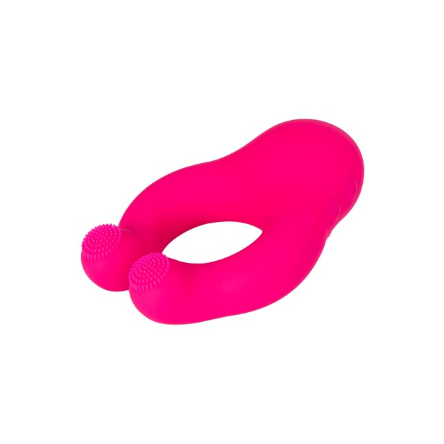 Duo Vibrating Cock ring with Air pressure - Pink