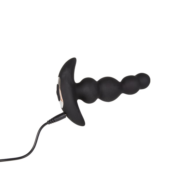 Prostatavibrator + Roterende Kugler med Trådløs Fjernbetjening