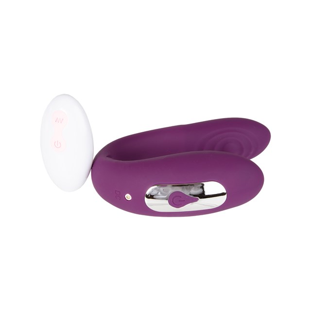 Genopladelig Parvibrator med Trådløs Fjernbetjening - Lilla