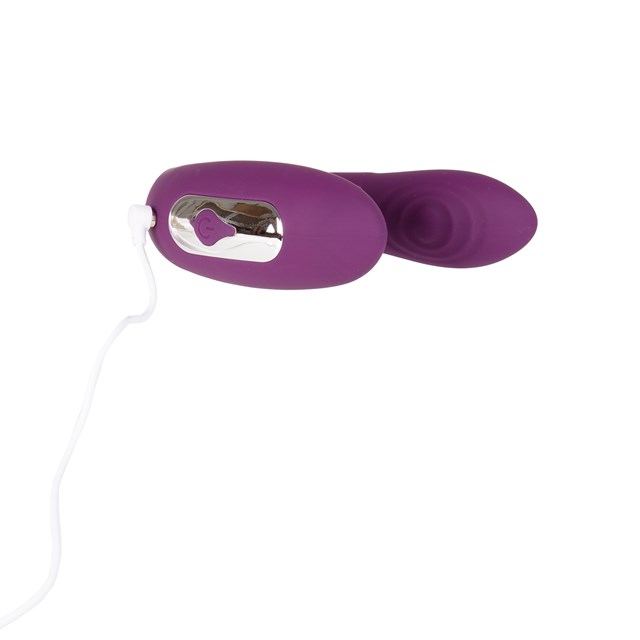 Genopladelig Parvibrator med Trådløs Fjernbetjening - Lilla