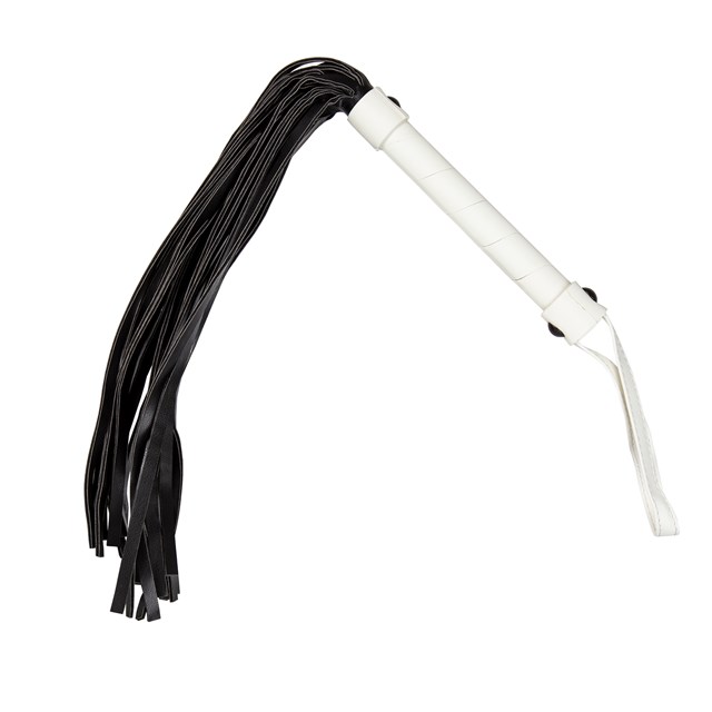 Glow-in-the-Dark Flogger - Hvid/Sort/Guld