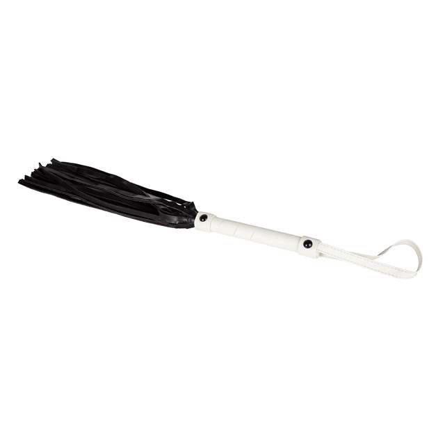 Glow-in-the-Dark Flogger - Hvid/Sort/Guld