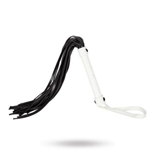 Glow-in-the-dark Flogger - Hvid/sort/guld