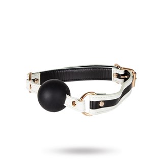 Glow-in-the-dark Gag - Hvid/sort/guld