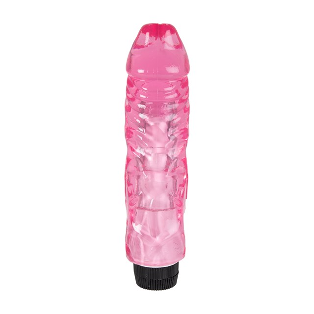 22cm Thick Realistic Vibrating Dong - Pink