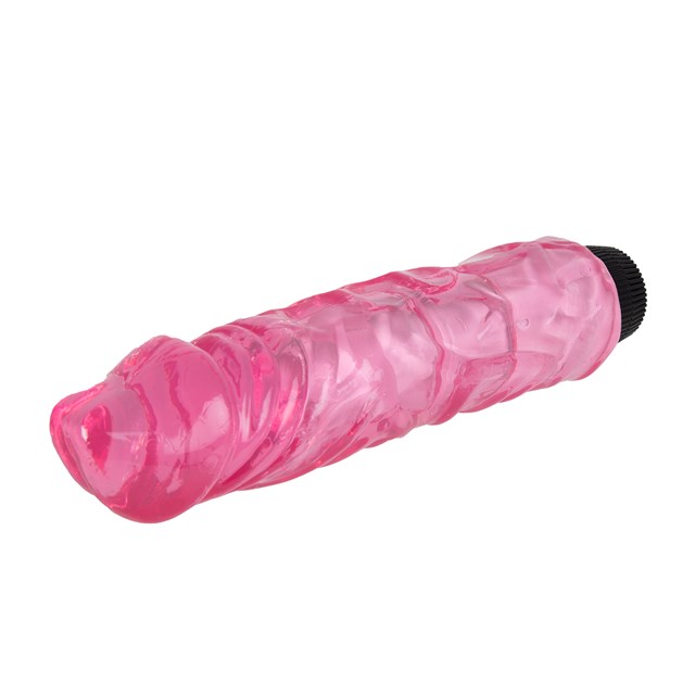 22cm Thick Realistic Vibrating Dong - Pink