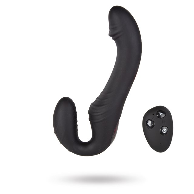 Triple Vibration Strap-On Vibrator Wireless Remote - Sort