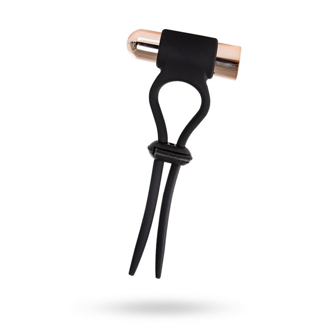 Silicone Vibrating Lasso C-Ring with Rechargeable Gold Bullet