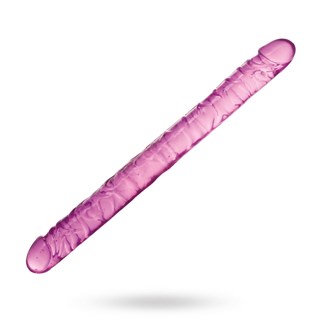 44.5 Cm Realistisk Dobbeltdildo - Lyserød