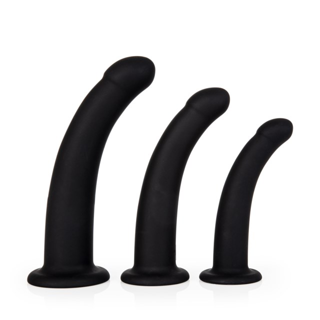 Set Silicone Semi Realistic Anal Dildos - 3 pcs