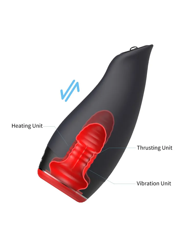 Warming, Thrusting & Vibrating Masturbator