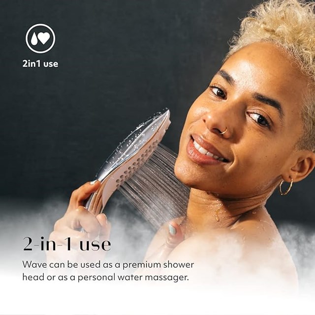 WAVE SHOWER HEAD - WHITE