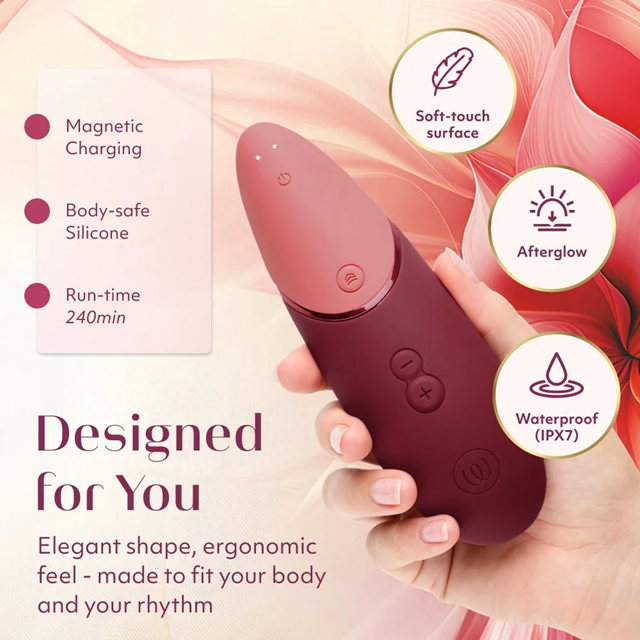Womanizer Next 3D Pleasure Air Stimulator Bordeaux