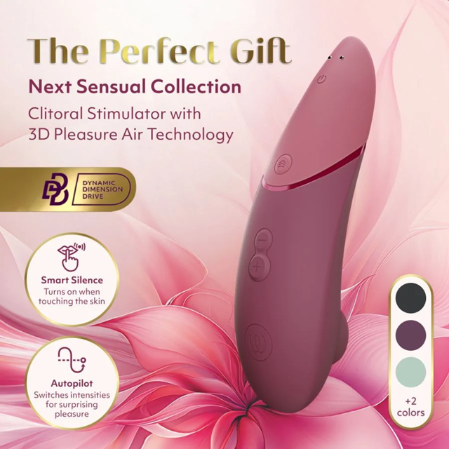 Womanizer Next 3D Pleasure Air Stimulator Dusky Pink