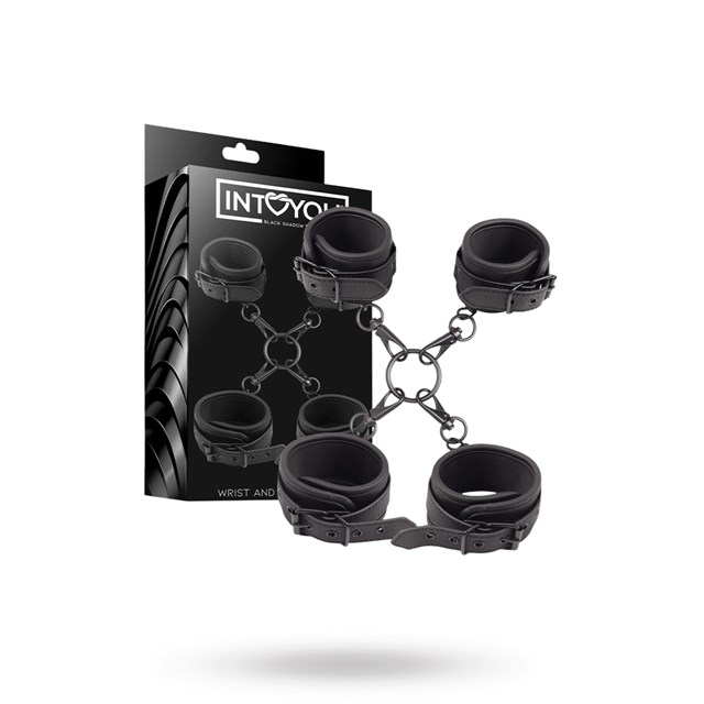Wrist & Ankle Cuffs Set Vegan Leather