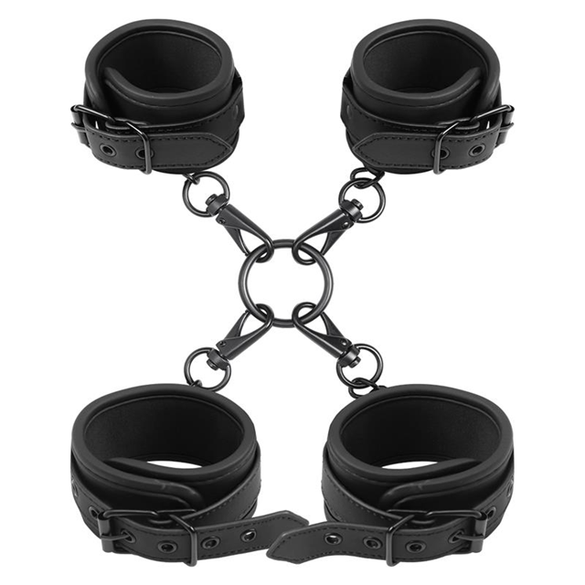 Wrist & Ankle Cuffs Set Vegan Leather