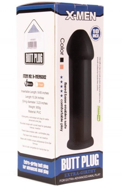 X-Men Butt Plug Black 25,5 cm