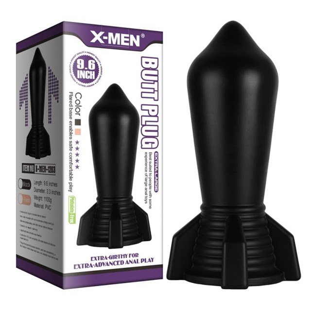 X-Men Huge Butt Plug Black 24 cmX-Men Huge Butt Plug Black 24 cm