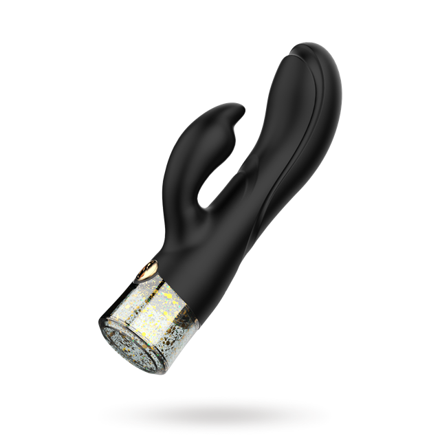 The Bling Bling Rabbit with Gold Flakes and LED Light